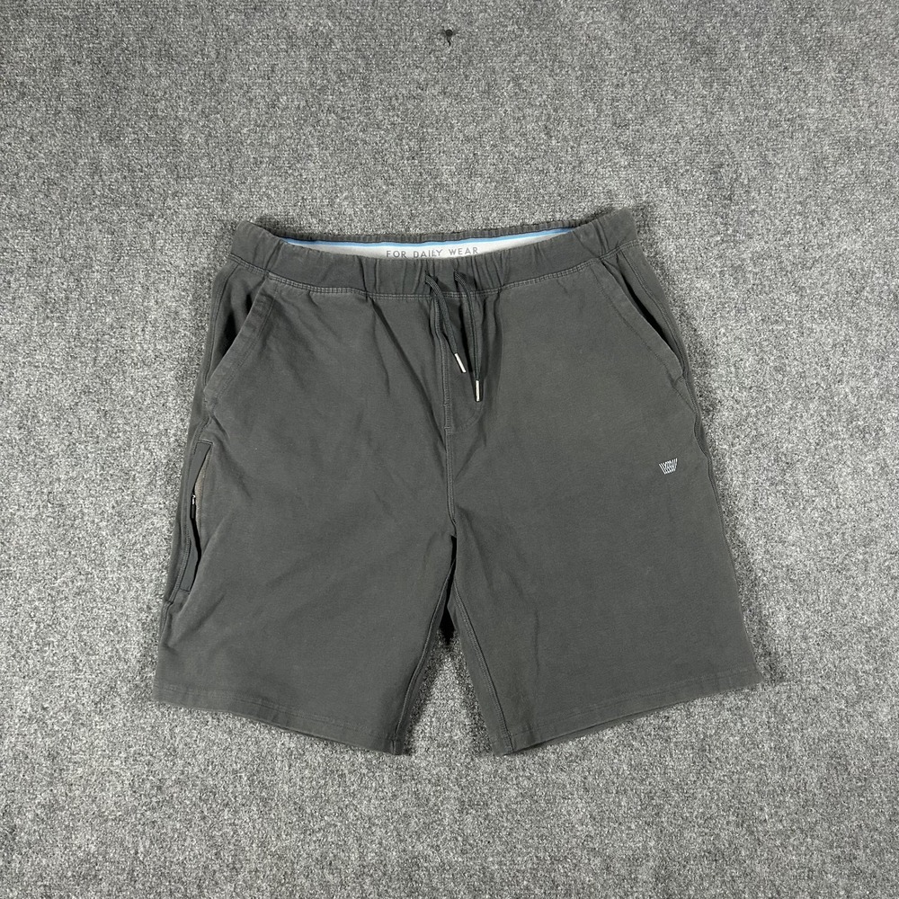 Mack Weldon Shorts Mens XL Gray Stretch Drawstring Daily Wear Active #2952